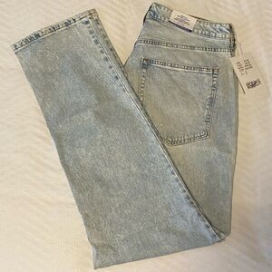 H&M Light Blue Curvy Straight Leg Jeans